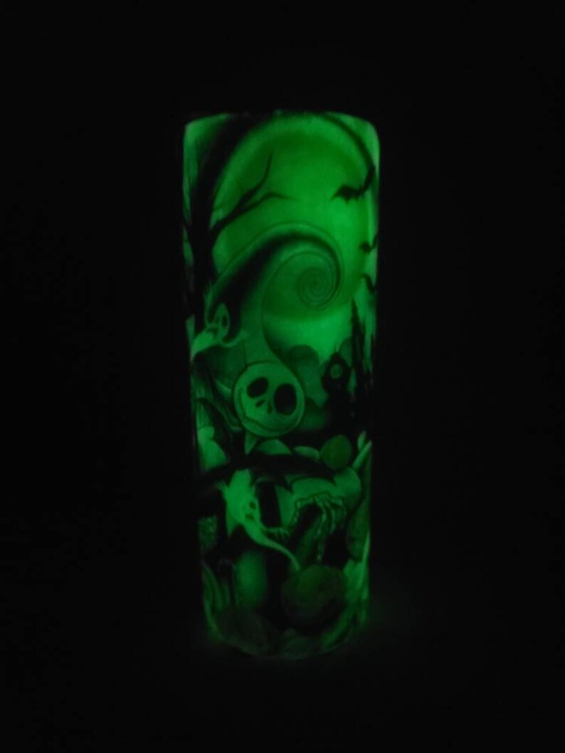 Glow in the Dark Nightmare Before Christmas Tumbler / Jack the - Etsy