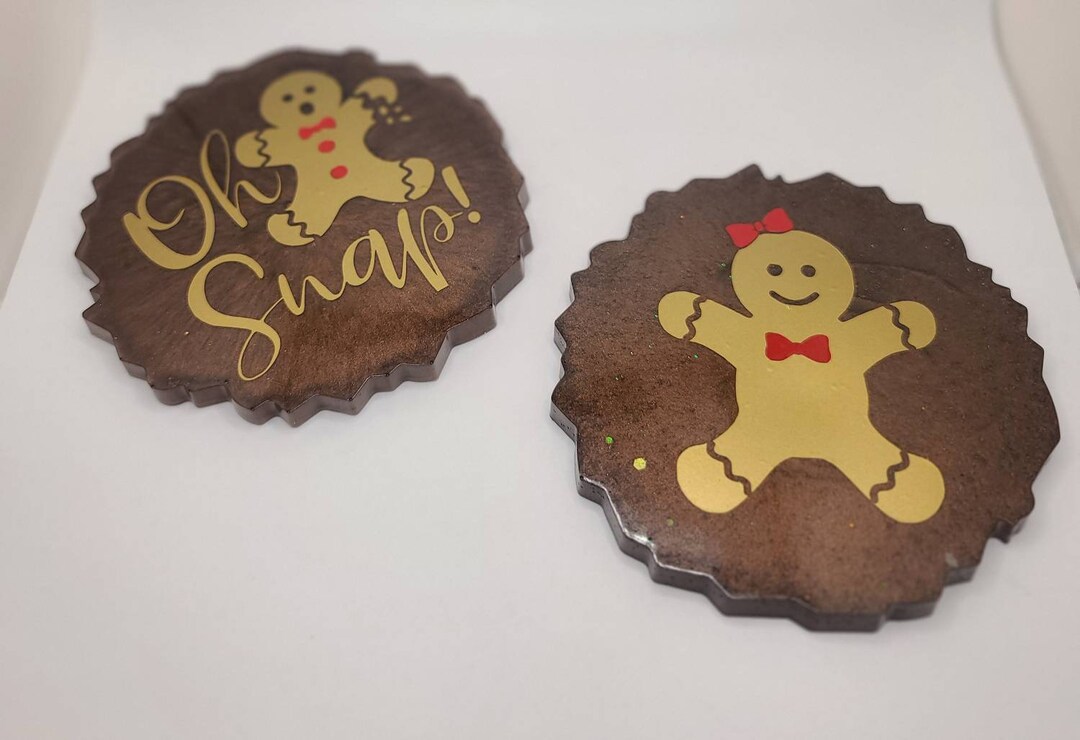 Gingerbread Coaster / Gingerbread / Coaster / Coaster Set Etsy