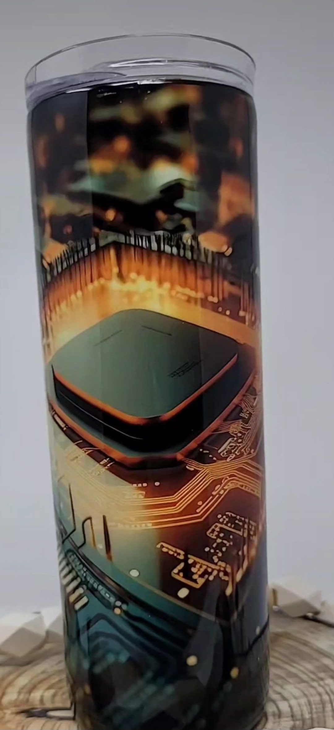 Epoxy CPU Tumbler/cpu Tumbler/tumbler Etsy