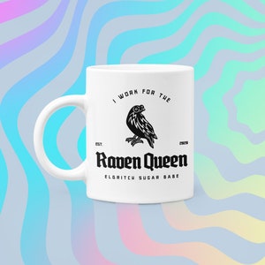 Raven Queen Dungeons and Dragons Warlock Mug / DnD Adventure Drinking Cup / Eldritch Sugar Babe Fantasy TTRPG / Geek Regali per Lui Lei