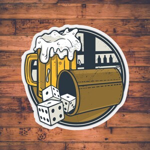 Adesivo DnD / Cartoleria Dungeons and Dragons / Scheda personaggio / Regalo DM / Adesivi TTRPG
