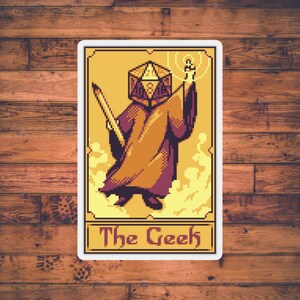 Adesivo Tarocchi D20 / Adesivo DnD / Dungeons and Dragons Stazionario / Scheda Personaggio / Regalo DM / Adesivi TTRPG