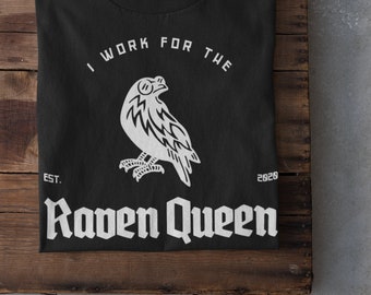 Raven Queen Dungeons and Dragons Warlock T-shirt | DnD Adventure Unisex Shirt | Eldritch Sugar Babe Fantasy TTRPG | Geek Gifts for Him Her
