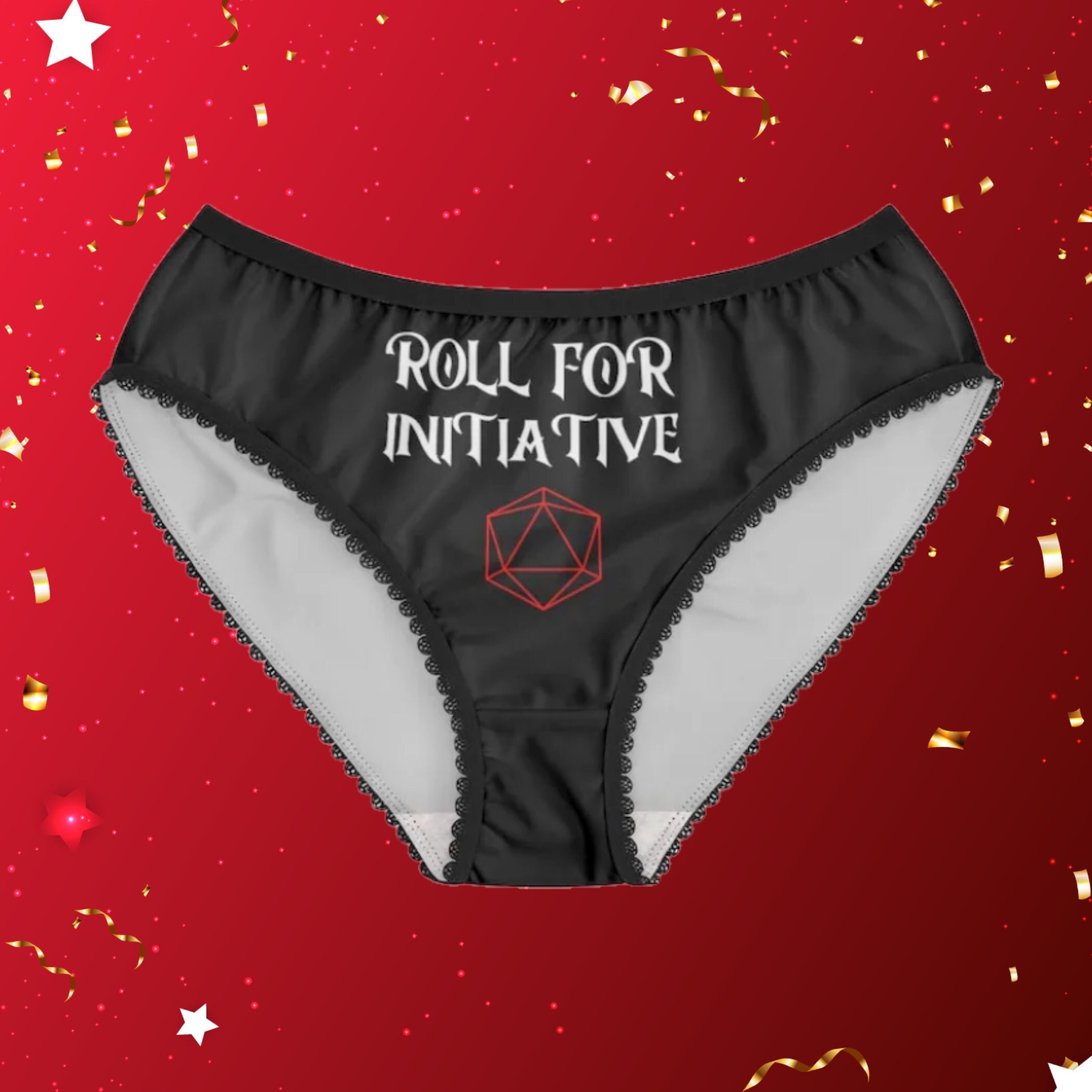 ROLL FOR INITIATIVE Women's Briefs Dungeons and Dragons Funny Meme
