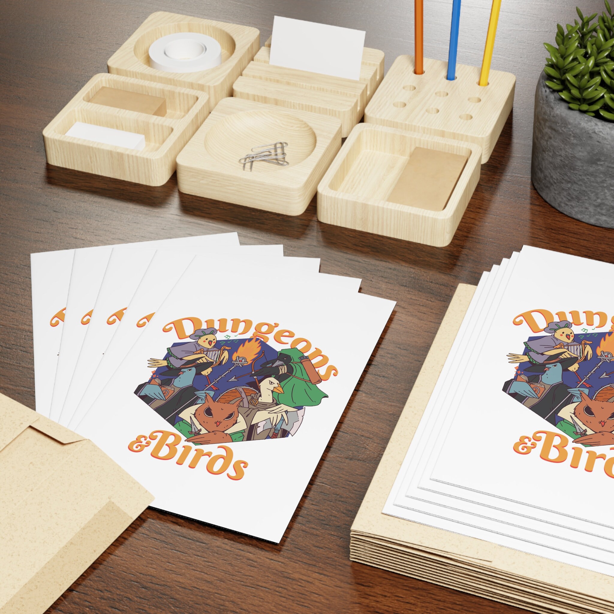 Dungeons and Birds Dungeons and Dragons Greetings Card Dnd Birthday