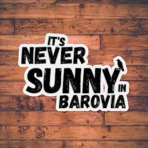 It&#39;s Never Sunny in Barovia | Curse of Strahd Sticker |DnD Sticker | Dungeons and Dragons Stationary | Character Sheet | DM Gift | TTRPG