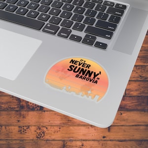 It&#39;s Never Sunny in Barovia Sticker | Curse of Strahd | DnD Sticker | Dungeons and Dragons Stationary | Character Sheet | DM Gift | TTRPG