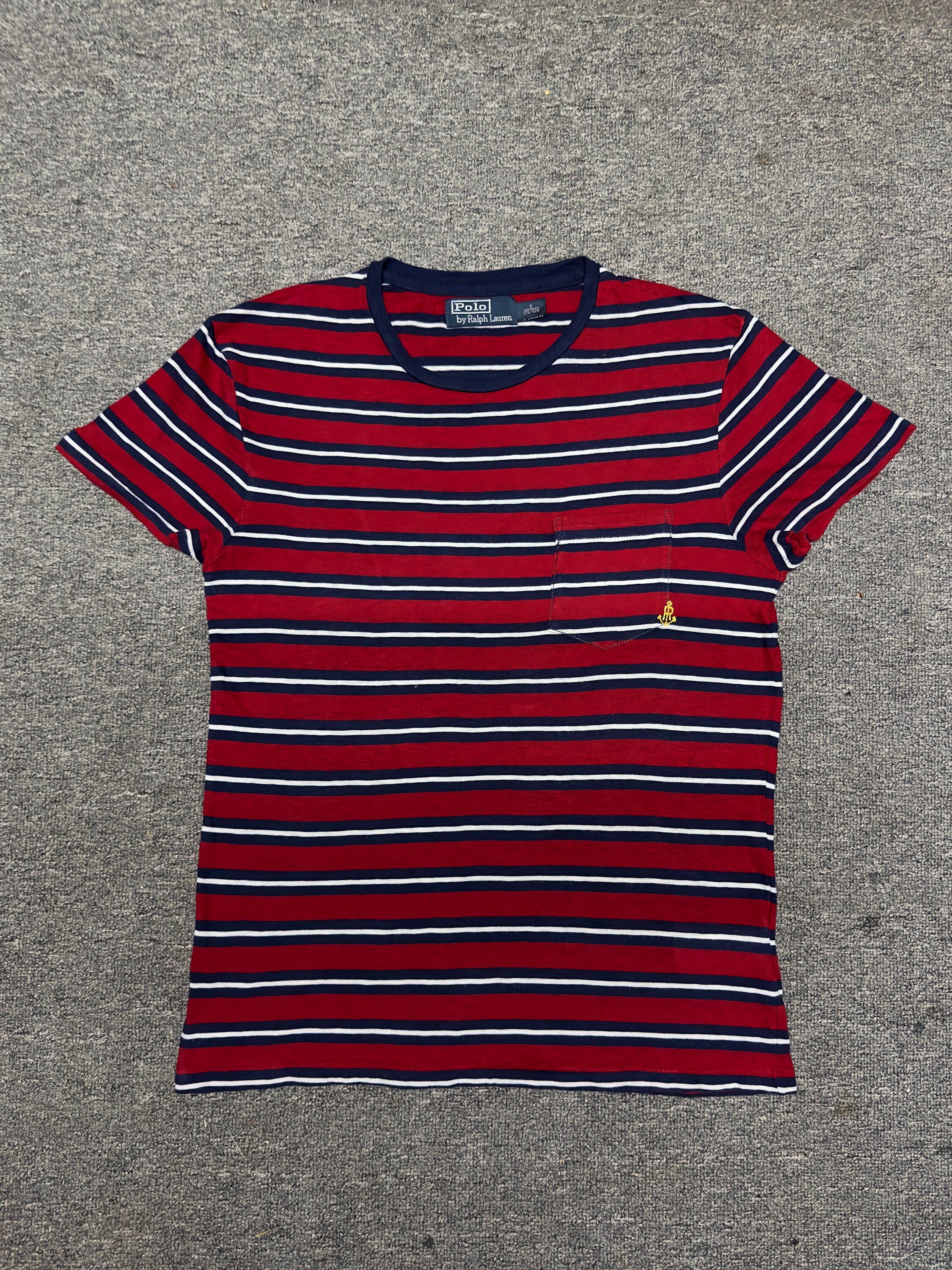 Polo Ralph Lauren Gestreiftes Taschen-T-Shirt