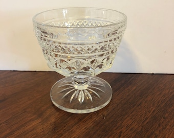 Wexford by Anchor Hocking Champagne Cup, Anchor Hocking Tall Sherbet Cup, Clear Glass Champagne/Tall Sherbet Cup,Anchor Hocking Criss Cross