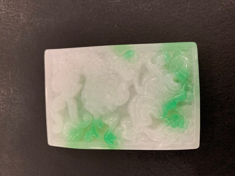 jade carved dragon green jade dragon pendant