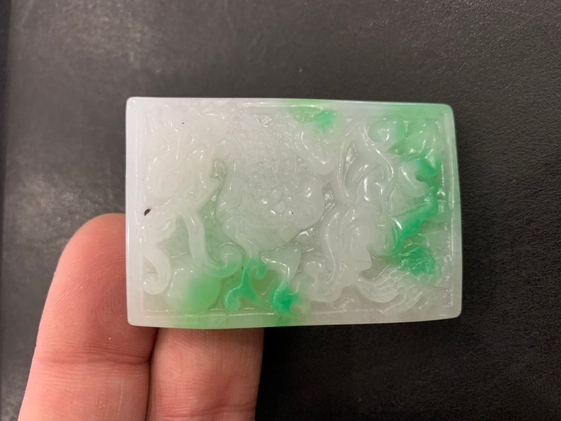 jade carved dragon green jade dragon pendant