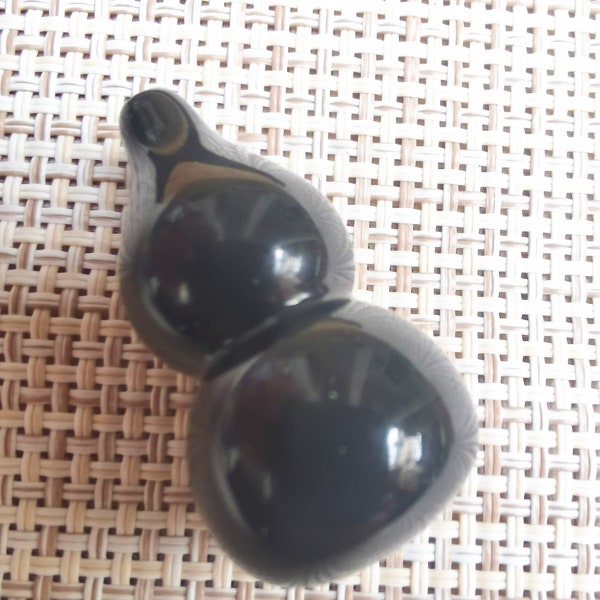 Natural Ice species Rainbow eye obsidian gourd Pendant Mascot