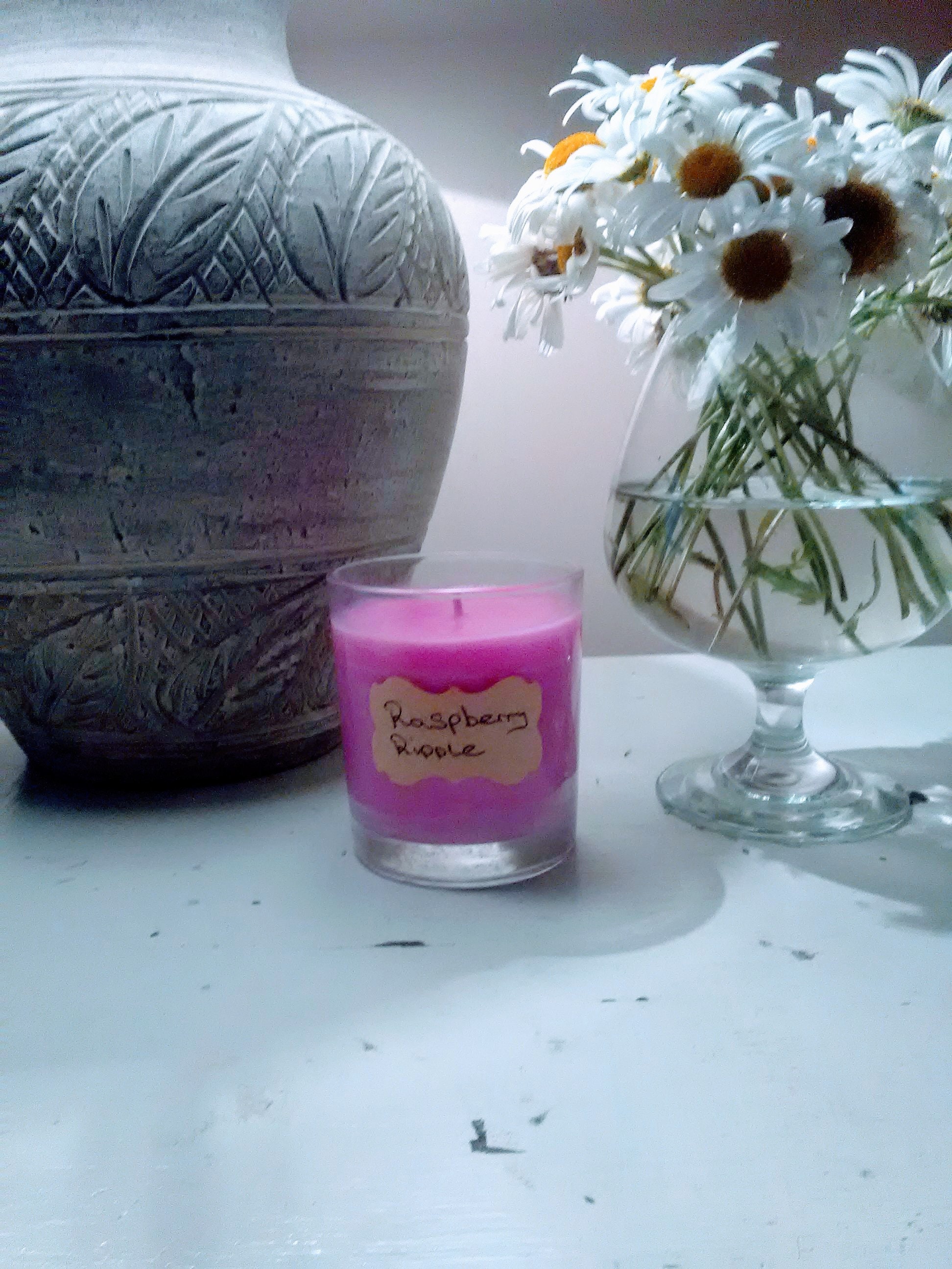 Bougie de Soja d'ondulation Framboise