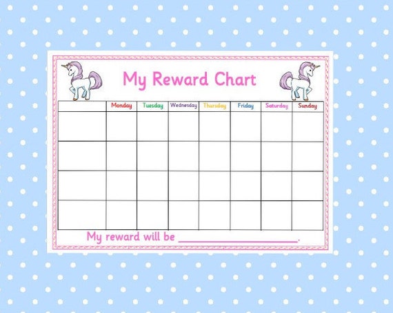 Printable Unicorn Reward Chart