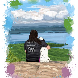 Retrato personalizado de mejores amigos, caricatura de acuarela/ilustración de amistad personalizada, regalo para cumpleaños de mejor amigo/regalo para mejor amiga imagen 11