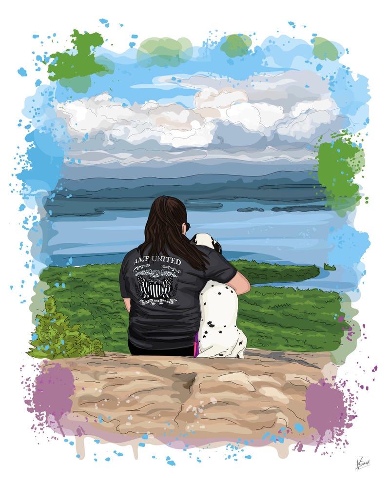 Retrato personalizado de mejores amigos, caricatura de acuarela/ilustración de amistad personalizada, regalo para cumpleaños de mejor amigo/regalo para mejor amiga imagen 11