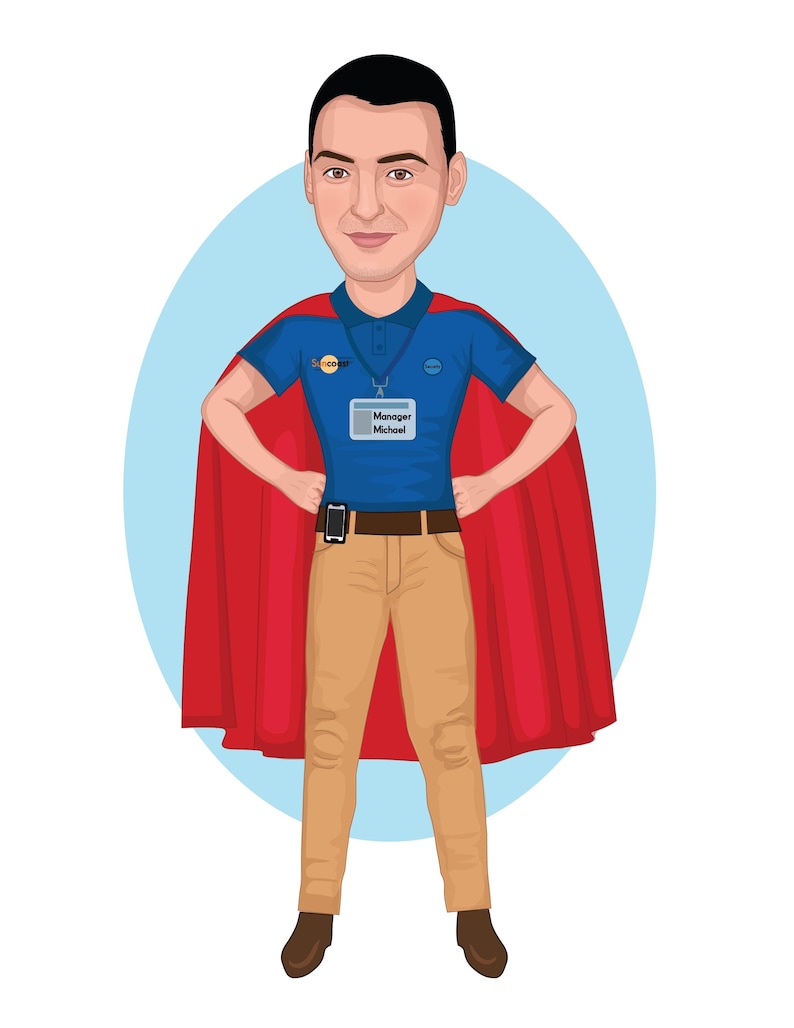 No AI Custom Cartoon Portrait From Photo, Custom Full Body Character Art, Custom Avatar Art For Social Media, Character Commission image 14
