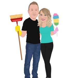 No AI Custom Cartoon Portrait From Photo, Custom Full Body Character Art, Custom Avatar Art For Social Media, Character Commission image 7