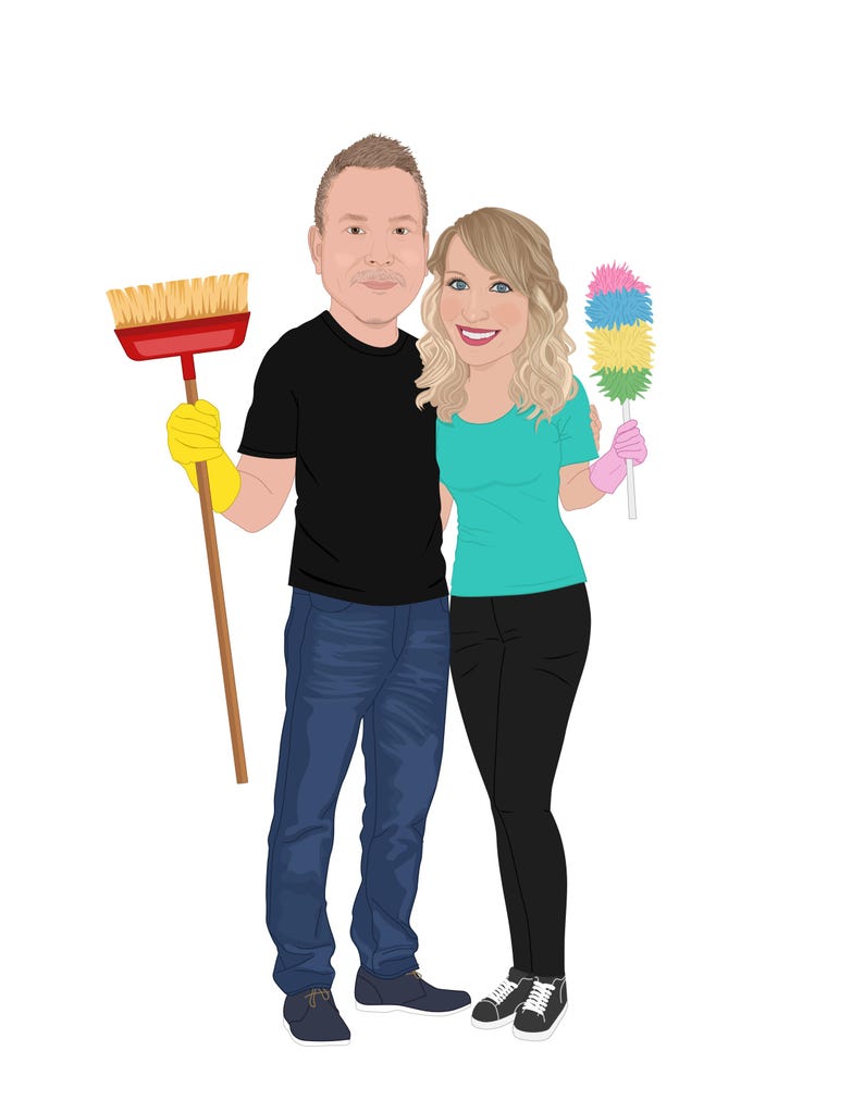 No AI Custom Cartoon Portrait From Photo, Custom Full Body Character Art, Custom Avatar Art For Social Media, Character Commission image 7