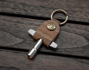 Wooden Drum Key Holder - Customizable Drum Gift