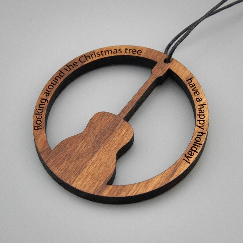 Saxophone Christmas Ornament Walnut / Saxophone Gift / Etsy