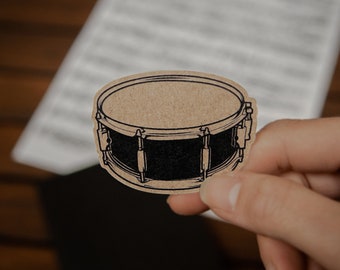 Drum Sticker - 100% Recycled Paper - Music Gift