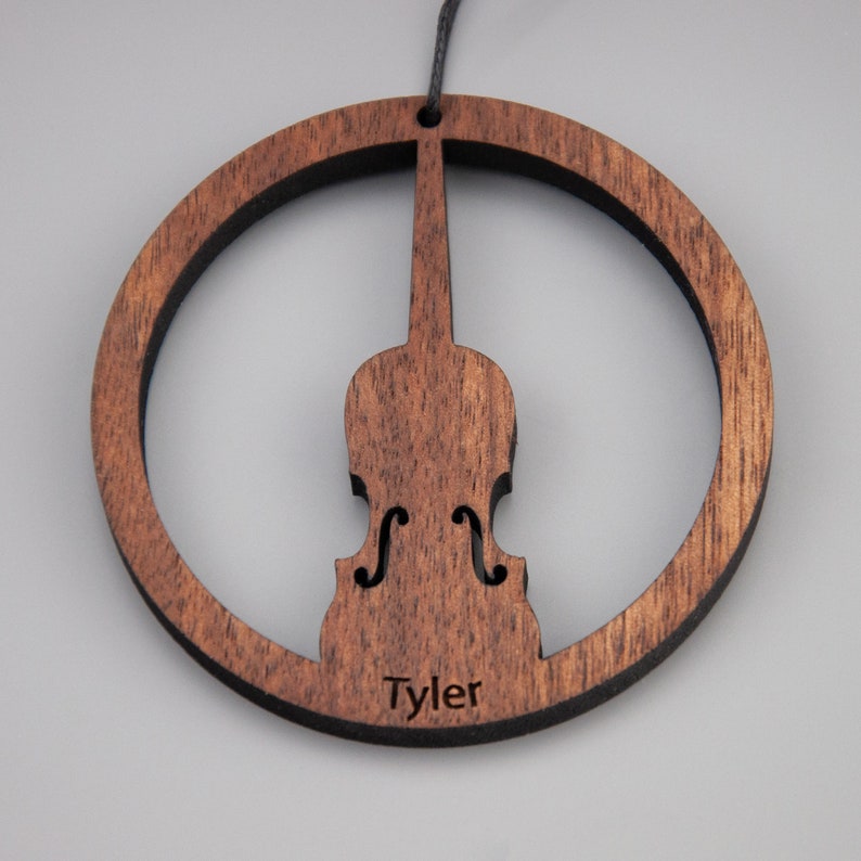 Saxophone Christmas Ornament Walnut / Saxophone Gift / Etsy