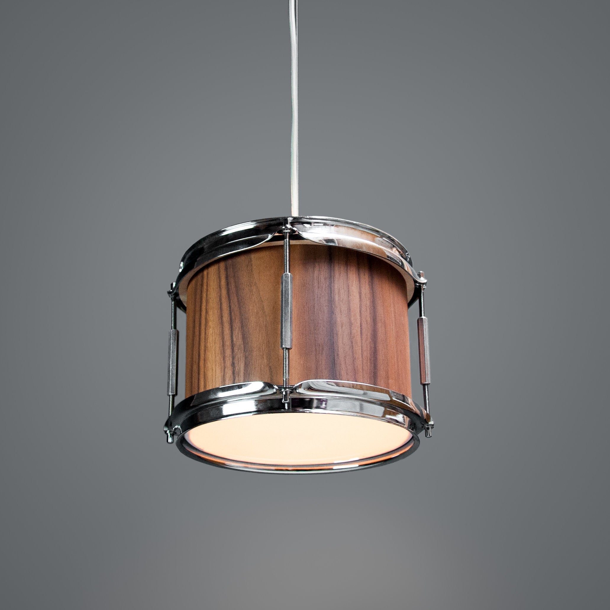 Drum Pendant Lamp 'smith' Wooden Drum Pendant Lamp - Etsy Canada