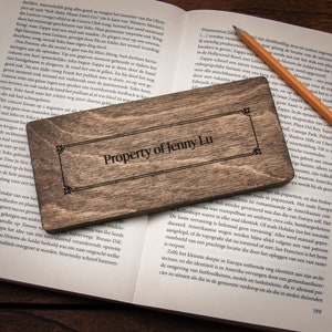 Violin Bookmark Walnut / Personalized Violin Gift image 8