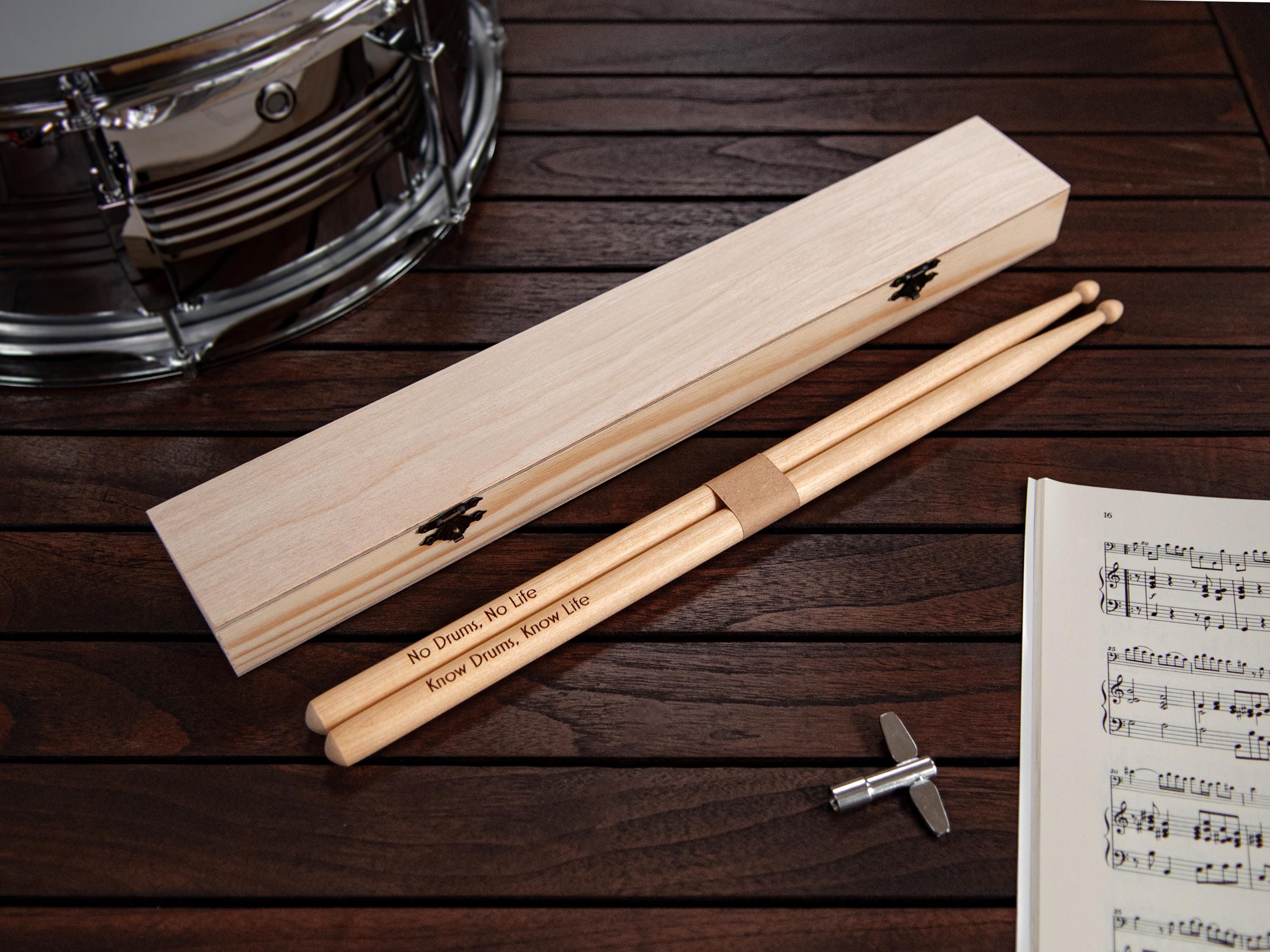 Bacchette Per Batteria 5A In Legno D'acero - 12 Pezzi Con Secchio - Ideali Per Rock E Studio