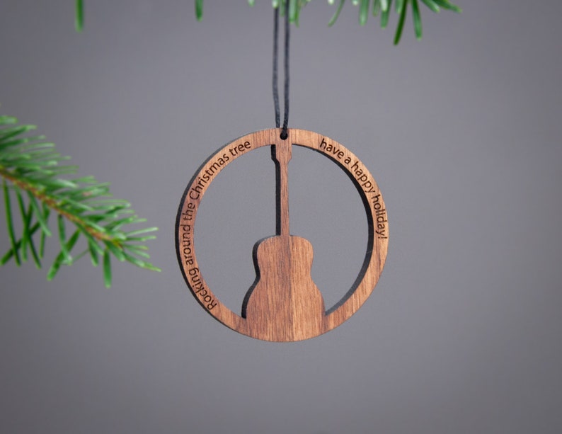 Saxophone Christmas Ornament Walnut / Saxophone Gift / Etsy