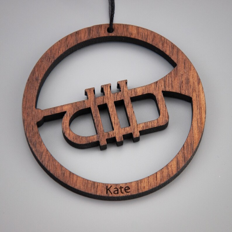 Saxophone Christmas Ornament Walnut / Saxophone Gift / Etsy