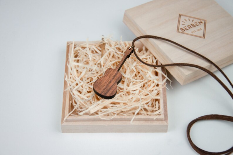 Personalized G-Clef Necklace Walnut /& Maple Personalized Music Gift Music Gift