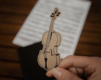 Cello Sticker - 100% Recycled Paper - Music Gift