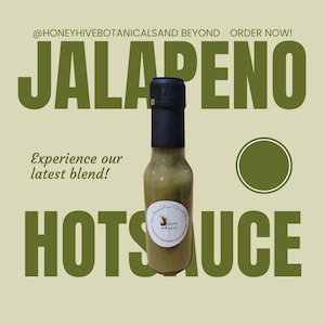 Homemade Jalapeno Hot Sauce- Small Batch, all-Natural, Flavor-Packed Heat. Perfect for Tacos, Wings, Eggs, and More