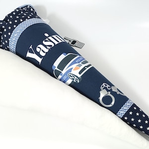 cono escolar policia estrellas luz azul oso