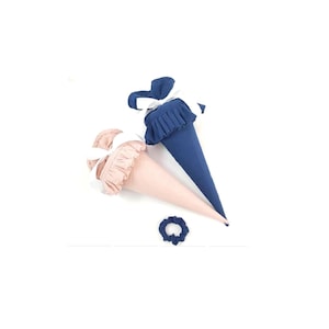 Sibling bag / kindergarten bag / school bag muslin ruffles 35 cm with hairband