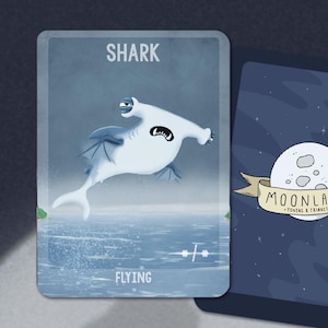 5 Shark Tokens for Shark Typhoon, Magic the Gathering, MTG