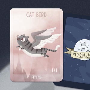 5 Cat Bird Tokens for Skycat Sovereign, Magic the Gathering, MTG