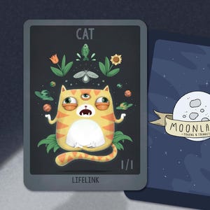 5 Cat #2 Tokens, lifelink, for Magic the Gathering, MTG