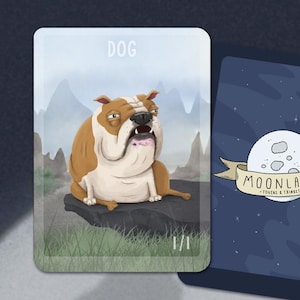 5 Dog Tokens for Magic the Gathering, MTG