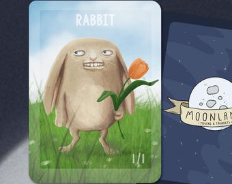 5 Rabbit Tokens for Magic the Gathering, MTG