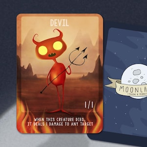5 Devil Tokens for Magic the Gathering, MTG