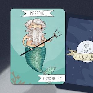 5 Merfolk #1 Tokens with hexproof for Magic the Gathering, MTG