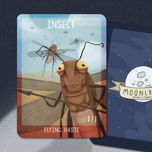 5 Insect #2 Tokens for Locust God, Magic the Gathering, MTG