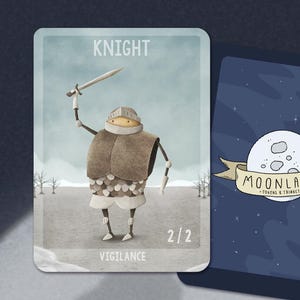 5 Knight Tokens for Magic the Gathering, MTG