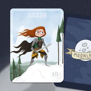 5 Soldier Tokens for Magic the Gathering, MTG