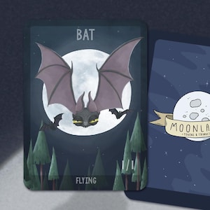 5 Bat black Tokens for Magic the Gathering, MTG