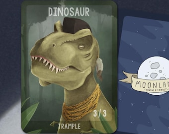 5 Dinosaur #1 Tokens for Magic the Gathering, MTG