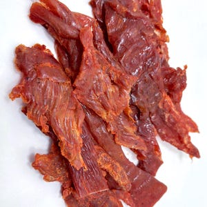 MoJo Jerky &quot;Chicken Jerky&quot; Buffalo Wing Flavor  100% Smoked Chicken Breast  - 1/4 lb Bag Handcrafted Gourmet Non-Beef Non-Turkey Jerky USA